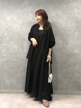 「Rougevif」｜「アイテム（ワンピース/ドレス）」を使った、Rihoさん（レディース・158cm）の夏コーディネート