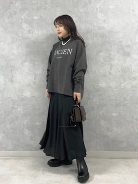「Rougevif」｜「アイテム（ワンピース/ドレス）」を使った、Rihoさん（レディース・158cm）の秋コーディネート