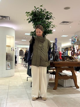 「CIAOPANIC TYPY（チャオパニックティピー）のアイテム（ジャケット/アウター）」を使った、さくらさん（レディース・154cm）の秋コーディネート