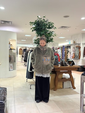「CIAOPANIC TYPY（チャオパニックティピー）のアイテム（ブルゾン）」を使った、さくらさん（レディース・154cm）の秋コーディネート