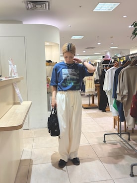 「バレルパンツ」｜さくらさん（レディース・154cm）の夏コーディネート