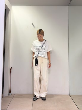 「アイテム（PC・スマホグッズ/家電）」を使った、さくらさん（レディース・154cm）の夏コーディネート