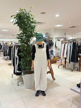 「CIAOPANIC TYPY（チャオパニックティピー）のアイテム（キャップ）」を使った、sakura154typさん（レディース・154cm）の夏コーディネート