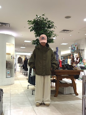 「CIAOPANIC TYPY（チャオパニックティピー）のアイテム（ブルゾン）」を使った、さくらさん（レディース・154cm）の秋コーディネート