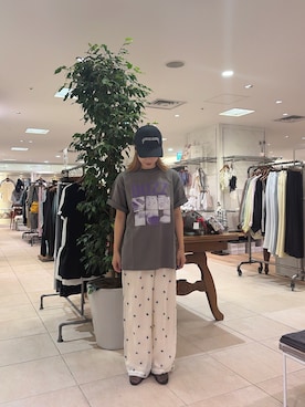 「CIAOPANIC TYPY（チャオパニックティピー）のアイテム（キャップ）」を使った、sakura154typさん（レディース・154cm）の夏コーディネート