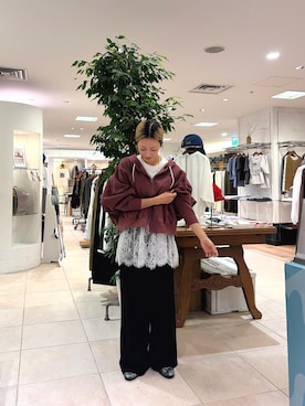 「パーカーコーデ」｜さくらさん（レディース・154cm）の秋コーディネート