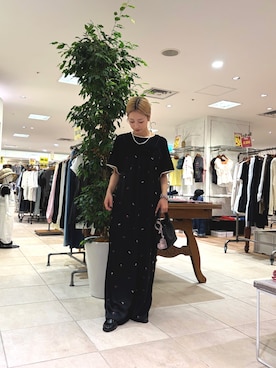 「アイテム（サロペット/オーバーオール）」を使った、さくらさん（レディース・154cm）の夏コーディネート