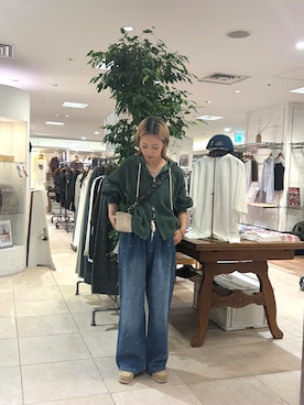 「THEATRE PRODUCTS（シアタープロダクツ）のアイテム」を使った、さくらさん（レディース・154cm）の秋コーディネート