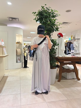 「CIAOPANIC TYPY（チャオパニックティピー）のアイテム（帽子）」を使った、さくらさん（レディース・154cm）の夏コーディネート