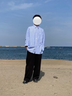「アイテム（その他、ブルー系）」を使った、さるひささん（メンズ・167cm）の秋コーディネート