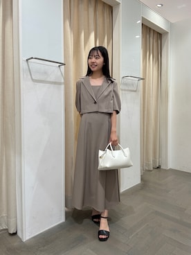 「NATURAL BEAUTY BASIC（ナチュラルビューティーベーシック）のアイテム」を使った、honokaさん（レディース・153cm）の夏コーディネート