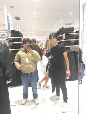 「GAP（ギャップ）のアイテム（パンツ）」を使った、こーしーさん（メンズ・165cm）の秋コーディネート