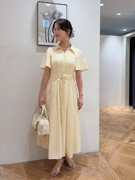 「NATURAL BEAUTY BASIC（ナチュラルビューティーベーシック）のアイテム」を使った、rio03nbbさん（レディース・155cm）の夏コーディネート