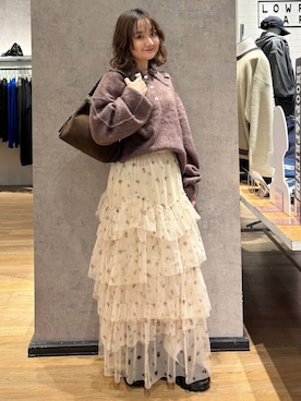 「LOWRYS FARM（ローリーズファーム）のアイテム（ハンドバッグ）」を使った、risa1722さん（レディース・149cm）の秋コーディネート