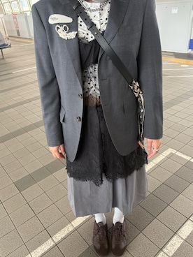 「uyu.（ウユ）のアイテム」を使った、ebiumachahanさん（レディース・160cm）の春コーディネート