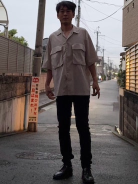 「niko and...（ニコアンド）のアイテム（シャツ/ブラウス）」を使った、ryofashion10さん（メンズ・174cm）の秋コーディネート