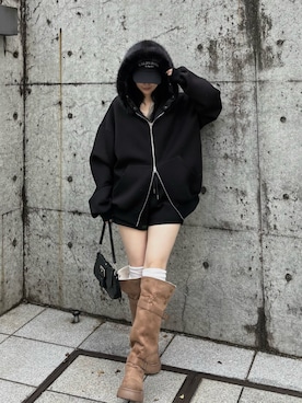 「RAY CASSIN（レイカズン）のアイテム」を使った、Minoriさん（レディース・160cm）の秋コーディネート