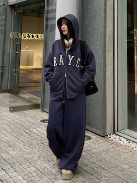 「RAY CASSIN（レイカズン）のアイテム」を使った、Minoriさん（レディース・160cm）の秋コーディネート