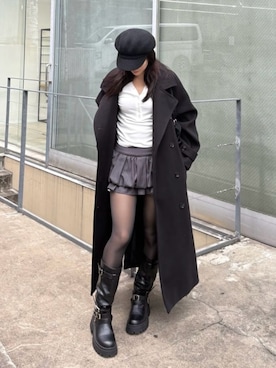 「RAY CASSIN（レイカズン）のアイテム」を使った、Minoriさん（レディース・160cm）の秋コーディネート