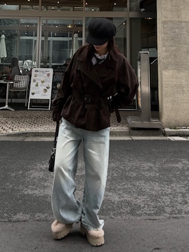 「RAY CASSIN（レイカズン）のアイテム」を使った、Minoriさん（レディース・160cm）の秋コーディネート