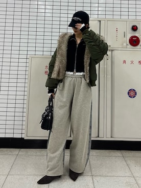 「RAY CASSIN（レイカズン）のアイテム」を使った、Minoriさん（レディース・160cm）の秋コーディネート