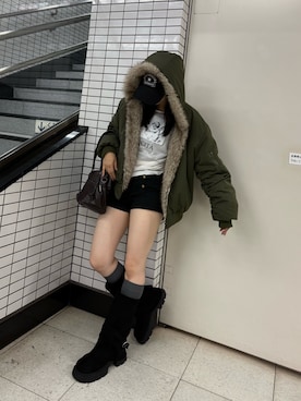 「RAY CASSIN（レイカズン）のアイテム」を使った、Minoriさん（レディース・160cm）の秋コーディネート