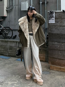 「RAY CASSIN（レイカズン）のアイテム」を使った、Minoriさん（レディース・160cm）の秋コーディネート