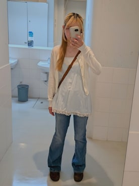 「GU（ジーユー）のアイテム（ワンピース/ドレス）」を使った、もなかさん（レディース・154cm）の秋コーディネート