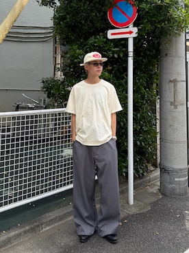 「Elanque（エランク）のアイテム」を使った、32maaaashさん（メンズ・172cm）の春コーディネート