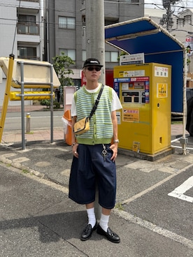「Elanque（エランク）のアイテム」を使った、32maaaashさん（メンズ・172cm）の春コーディネート