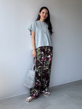 「MICA&DEAL（マイカ＆ディール）のアイテム」を使った、usaさん（レディース・150cm）の夏コーディネート