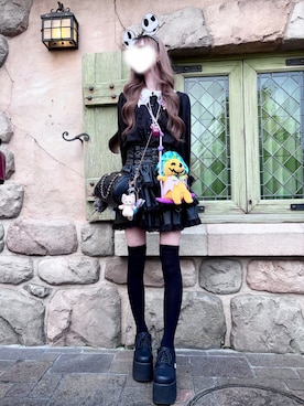 「Disney（ディズニー）のアイテム」を使った、a04xさん（レディース・164cm）の秋コーディネート