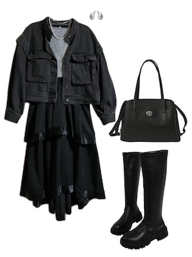 「IMARI（イマリ）のアイテム」を使った、ycskrplさん（レディース・158cm）の冬コーディネート