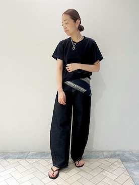 「Lilas（リラ）のアイテム」を使った、natsukiさん（レディース・158cm）の夏コーディネート
