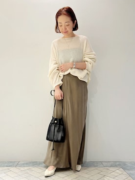 「Lilas（リラ）のアイテム」を使った、natsukiさん（レディース・158cm）の春コーディネート