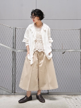 「JOURNAL STANDARD LUXE（ジャーナルスタンダード　ラックス）のアイテム」を使った、KSさん（レディース・162cm）の夏コーディネート