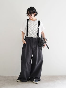 「JOURNAL STANDARD LUXE（ジャーナルスタンダード　ラックス）のアイテム」を使った、KSさん（レディース・162cm）の夏コーディネート