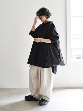 「JOURNAL STANDARD LUXE（ジャーナルスタンダード　ラックス）のアイテム」を使った、KSさん（レディース・162cm）の夏コーディネート