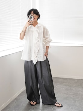 「JOURNAL STANDARD LUXE（ジャーナルスタンダード　ラックス）のアイテム」を使った、KSさん（レディース・162cm）の夏コーディネート