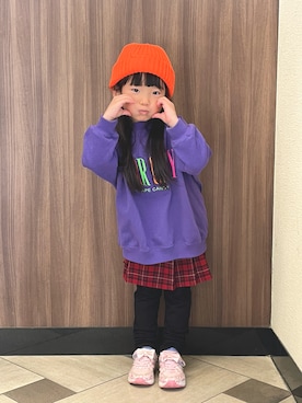「BAYFLOW（ベイフロー）のアイテム」を使った、2kids mom☺︎さん（キッズ・110cm）の冬コーディネート