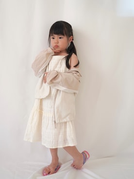 「西松屋（ニシマツヤ）のアイテム」を使った、xsattanxさん（キッズ・110cm）の春コーディネート