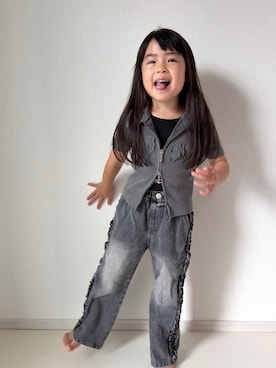 「devirock（デビロック）のアイテム」を使った、xsattanxさん（キッズ・120cm）の秋コーディネート