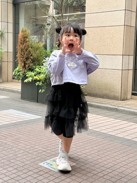 「BREEZE（ブリーズ）のアイテム」を使った、xsattanxさん（キッズ・110cm）の春コーディネート