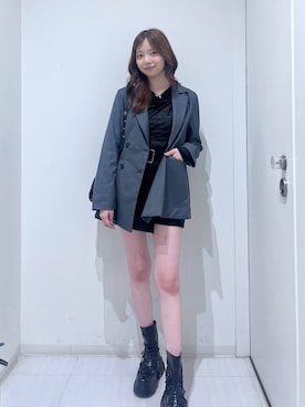 「PAGEBOY（ページボーイ）のアイテム（テーラードジャケット）」を使った、yuika031000さん（レディース・171cm）の秋コーディネート