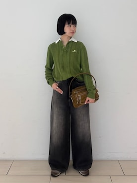 「EDITION（エディション）のアイテム（パンツ）」を使った、SakamotoTOMORROWLANDさん（レディース・163cm）の夏コーディネート