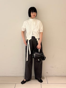 「edition pourell（エディションプレル）のアイテム」を使った、SakamotoTOMORROWLANDさん（レディース・163cm）の夏コーディネート