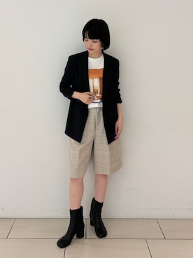 「EDITION（エディション）のアイテム」を使った、SakamotoTOMORROWLANDさん（レディース・163cm）の夏コーディネート