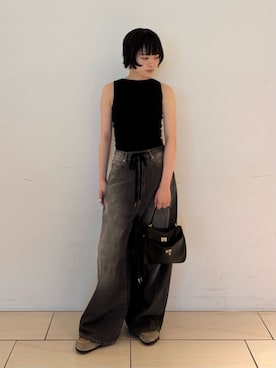 「EDITION（エディション）のアイテム（パンツ）」を使った、SakamotoTOMORROWLANDさん（レディース・163cm）の夏コーディネート