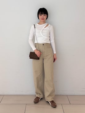 「EDITION（エディション）のアイテム（パンツ）」を使った、SakamotoTOMORROWLANDさん（レディース・163cm）の夏コーディネート