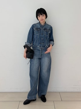 「EDITION（エディション）のアイテム（パンツ）」を使った、SakamotoTOMORROWLANDさん（レディース・163cm）の夏コーディネート